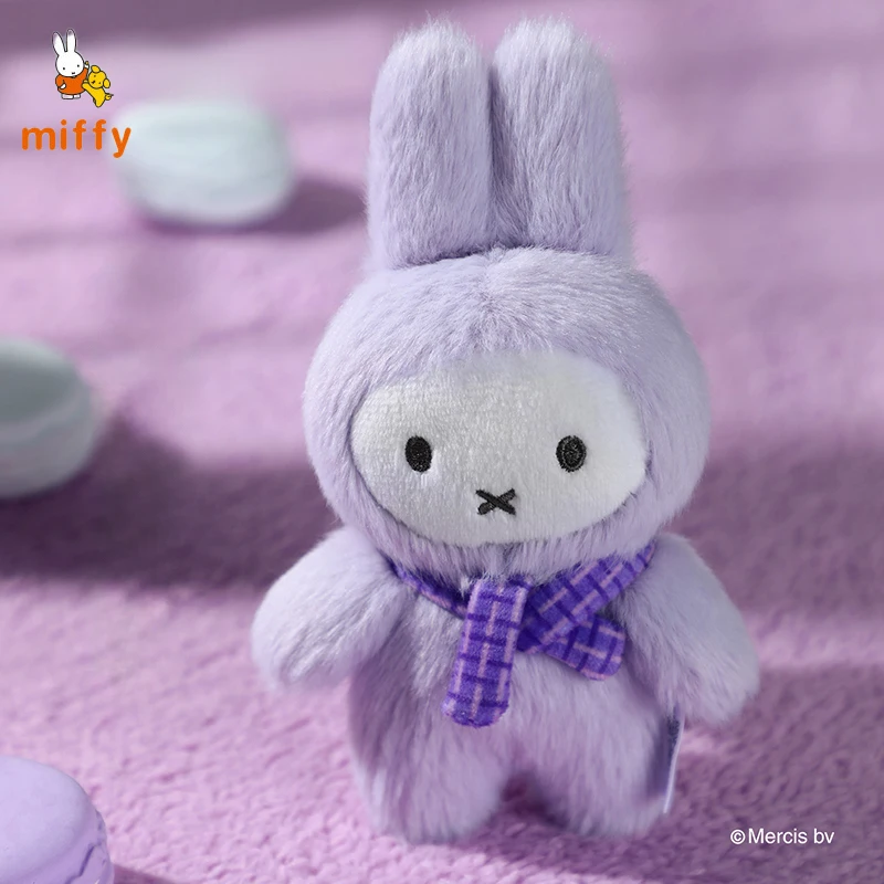 Kawaii Nijntje Pluche Pop Cartoon 2e Generatie Macaron Serie Staande Houding Pluizige Knuffels Dopamine Anime Sleutelhanger Geschenken