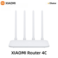 Xiaomi WiFi Router 4C 300Mbps Wireless - 4 Antennas, APP Control, 64MB RAM, 802.11n, Repeater Mode for Home/Office/IPTV