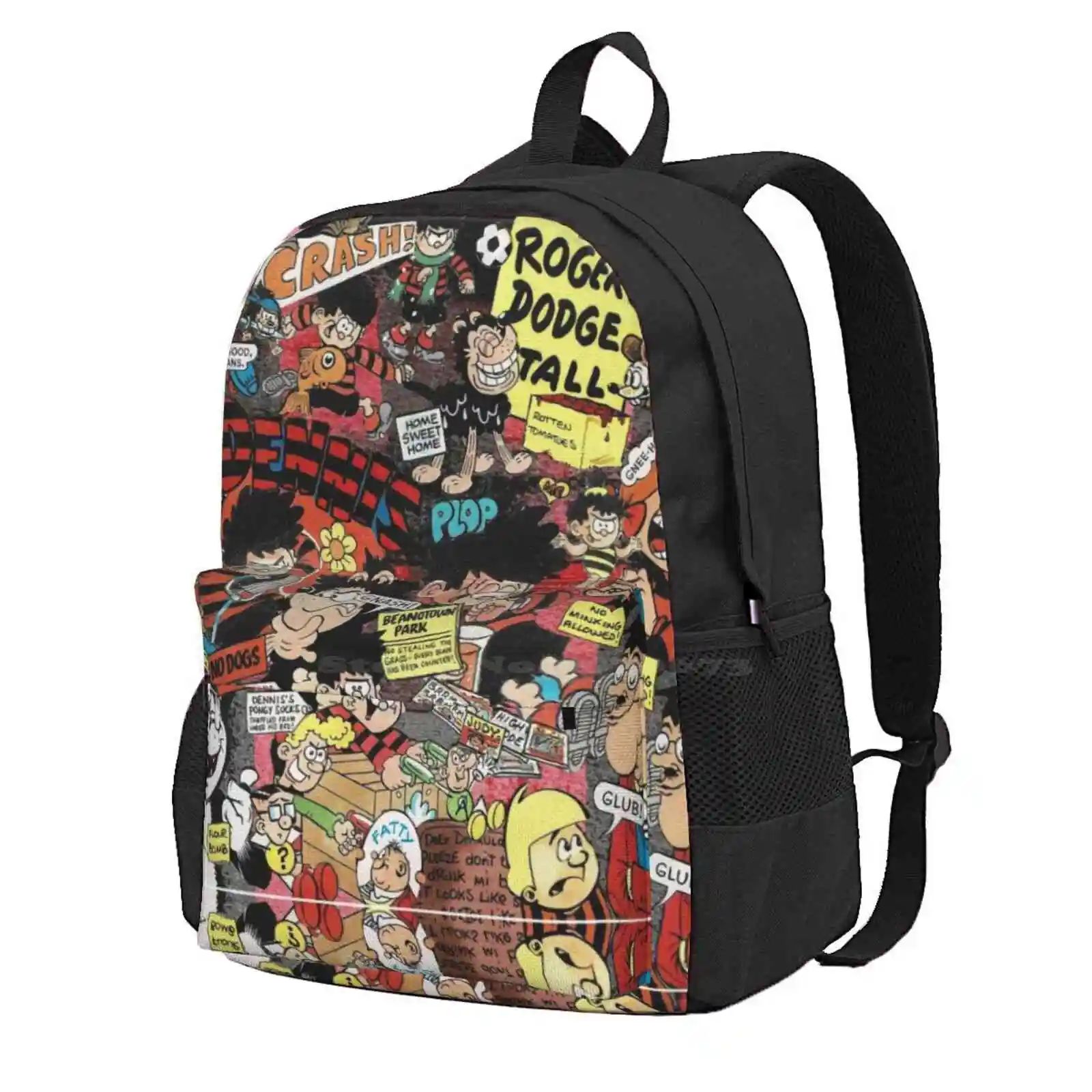 Beano 2 Hot Sale Schoolbag Backpack Fashion Bags Beano Annual Vintage Collage Kids Show Comic Dennis The Menace Roger Dennis