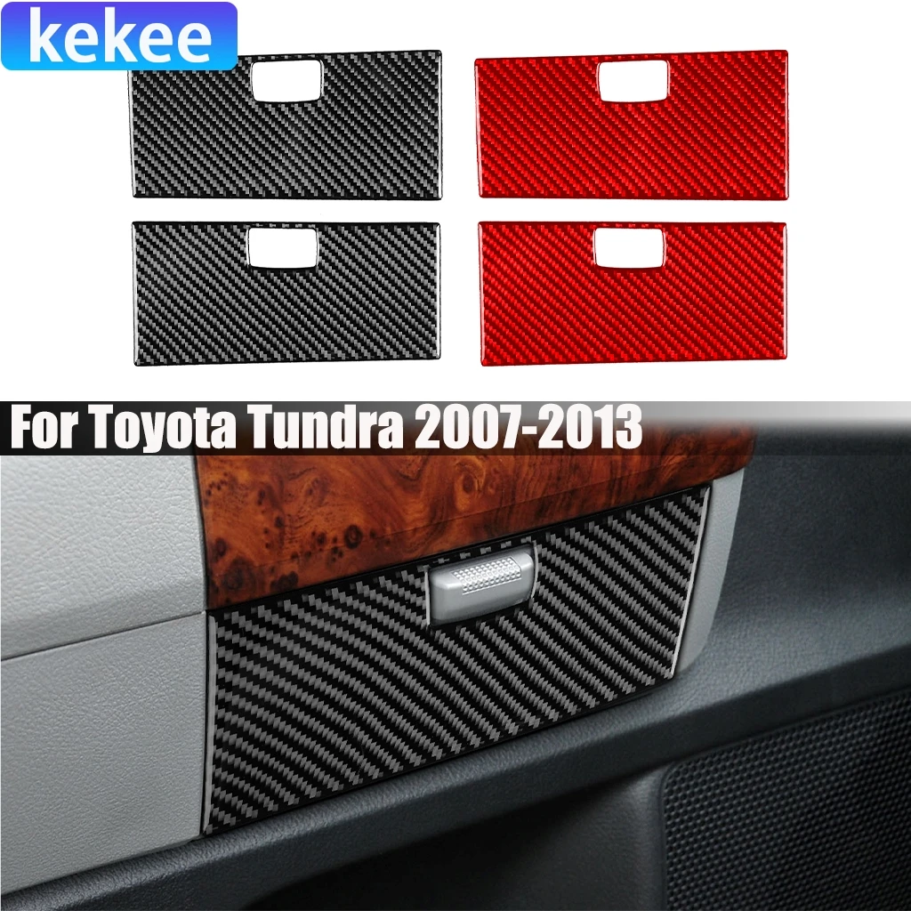 

Carbon Fiber Car Accessories DR Storage Panel Decorative Modified Interior Trim Cover Soft Sticker For Toyota Tundra 2007-2013