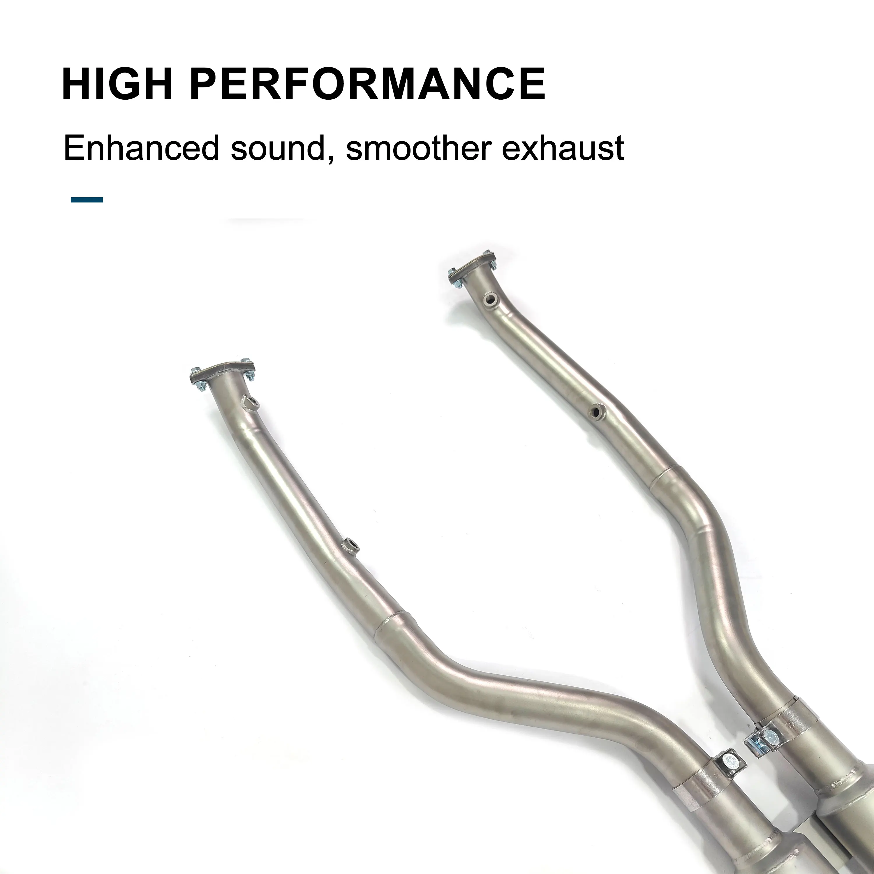 CBNT لسيارات BMW E92 M3 V8 4.0L أنبوب العادم الأوسط عالي الجودة SS304 ماسورة العادم مع أربعة أنظمة عادم منتصف الأنابيب