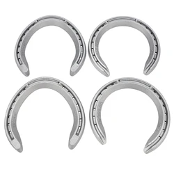 4Pcs Pferd Ausrüstung Aluminium Legierung Hufeisen 2 Vorne + 2 Hinten Hufschmiedbedarf Für Turnier Spielen