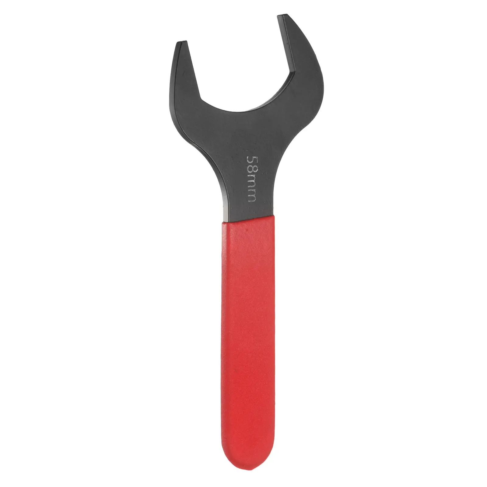 Uxcell 21mm-58mm Metric Single Open End Wrench 15 Degree Offset Angle U-Shaped Spanner Flat Head Blackening for Auto Repair
