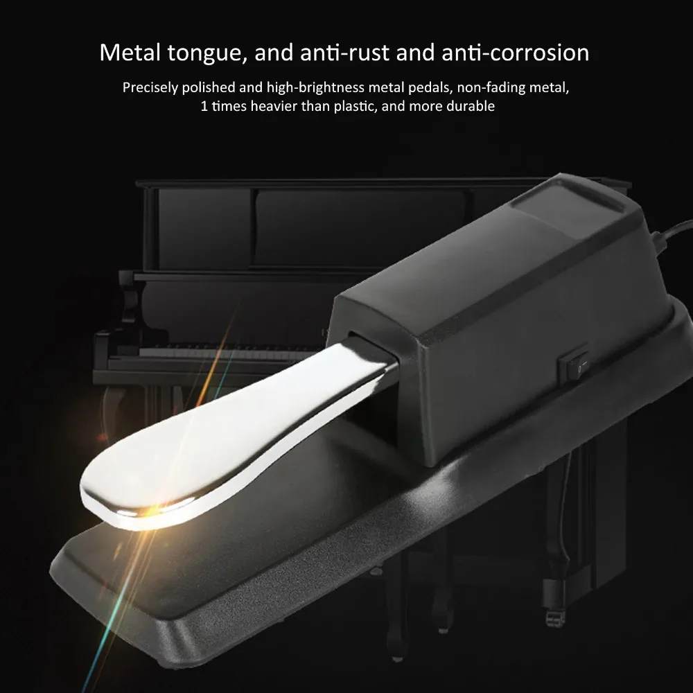 Universal Instrument Accessories Sustain Pedal for Electric Piano MIDI Keyboard Synthesizer - Image 2
