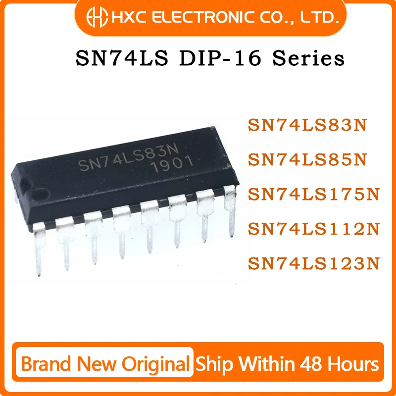 

10PCS SN74LS83N SN74LS85N SN74LS175N SN74LS112N SN74LS123N 100% New Original Chips