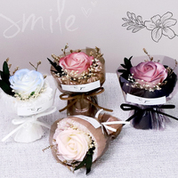 1pc 7cm x12cm soap bouquet mini little rose eternal flower gift dried flower mini souvenir girlfriend birthday romantic surprise