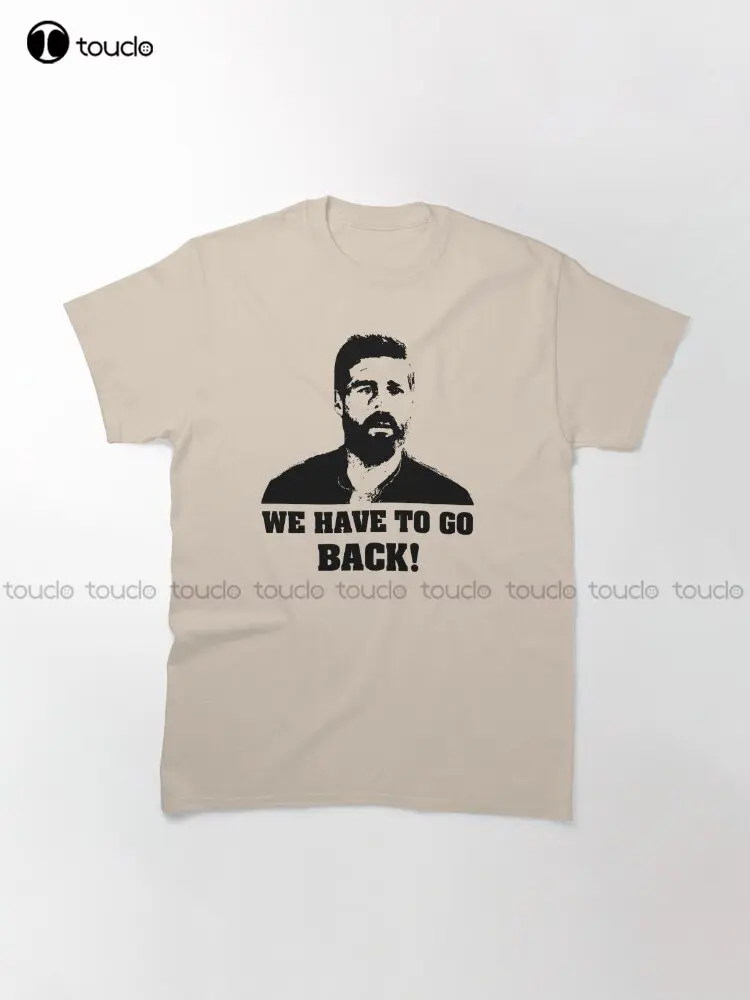 We Terug Te Gaan! -Verloren Jack Shephard T-shirt Custom Adulte Tiener Unisex Digital Printing Shirts Custom Gift Xs-5Xl Tshirt