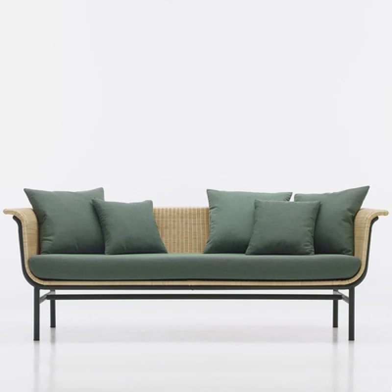 

Outdoor Sofa Rattan Small Coffee Table Furniture Courtyard Indoor Living Room Balcony Design Homestay
