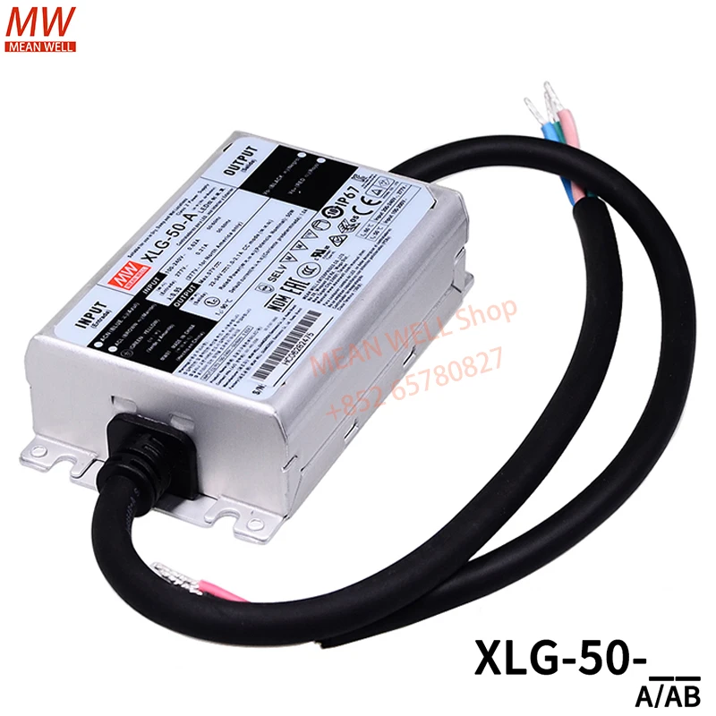 Original MEAN WELL 50W Constant Current Mode LED Driver Switching Power Supply XLG-50-A XLG-50-AB