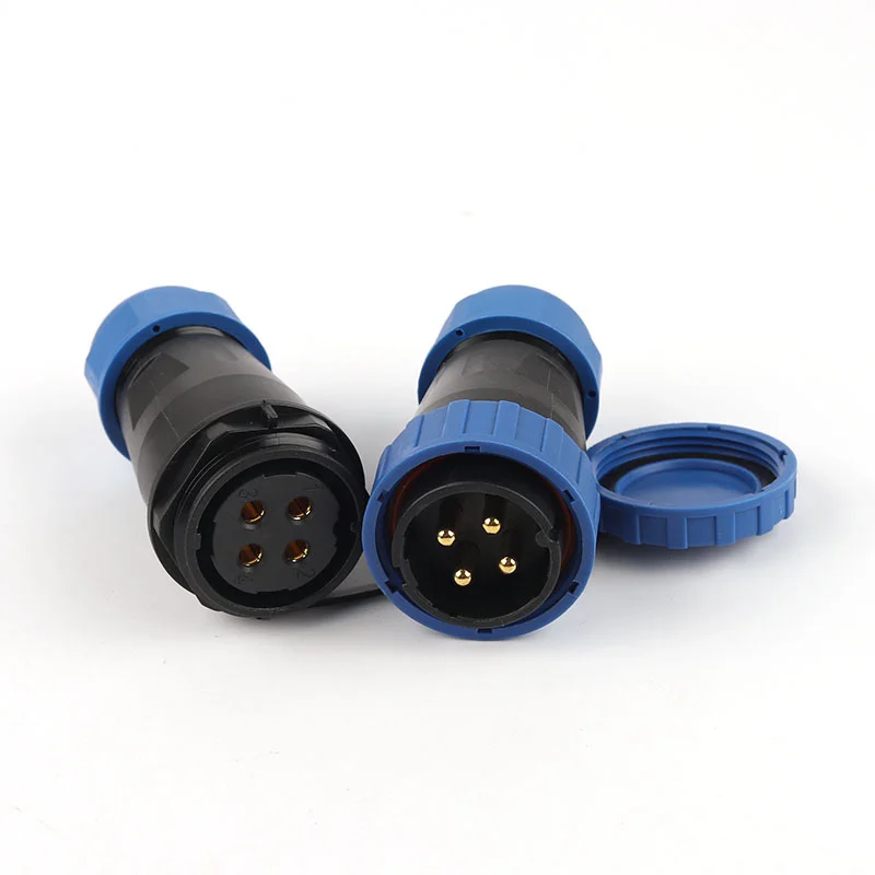 LP/SP28 IP68 Docking Waterproof Male And Female Solderless Screw Crimp Wiringr Free Connector 2 3 4Pin Plug Socket Aviation