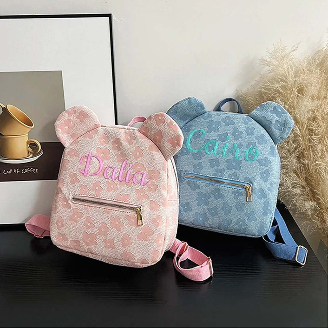 Teddy Bear Backpack Toddler backpack, custom name backpack Embroidered bag Embroidered kids backpack Toddler Backpack Custom nam