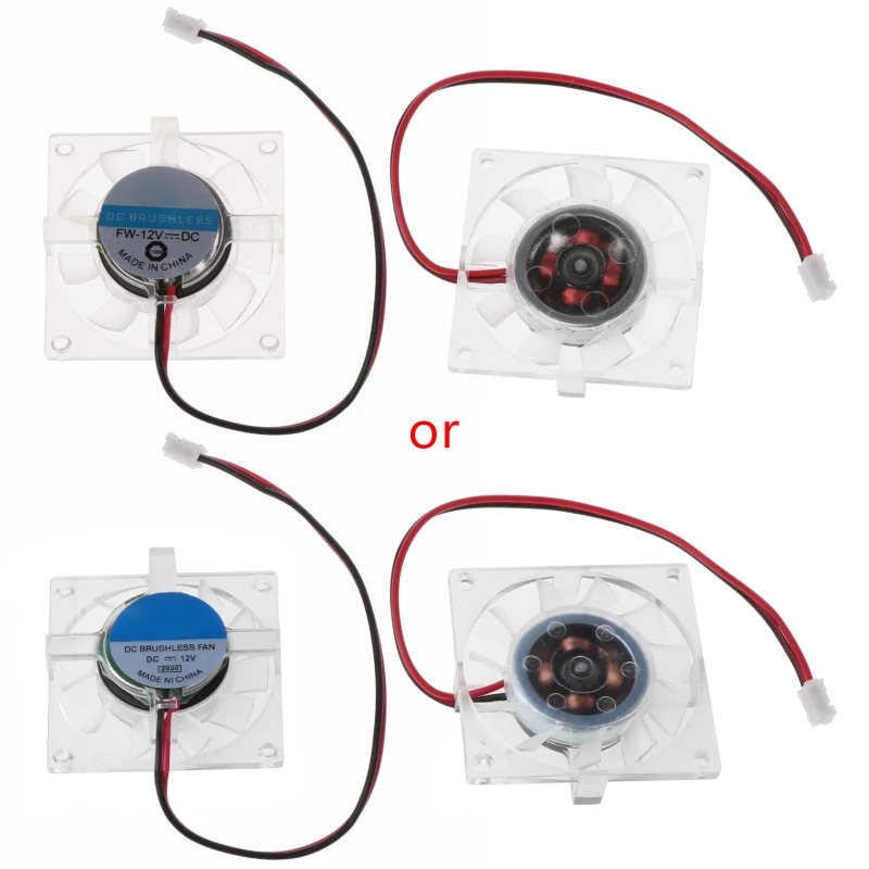 

CPU Cooling 12V 2Pin USB Connector Heatsink Exhaust Cooling Fan Brushless Quiet for PC Computer