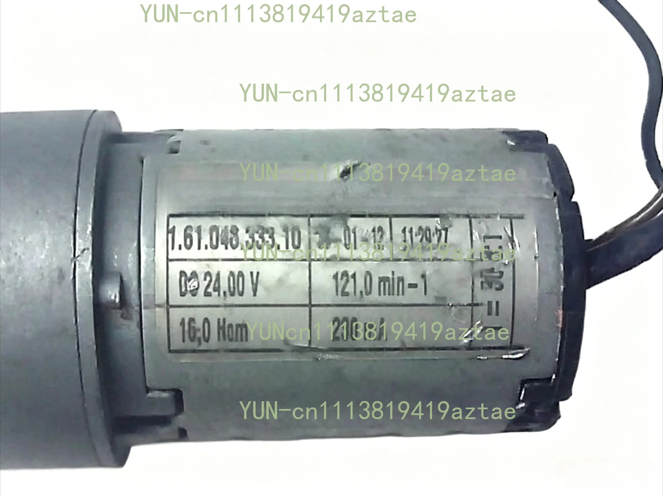 Used Imported DC Gear Reduction Motor 1.61.046.333.10, 24V 121RPM Second‑hand DC Deceleration Motor Industrial Replacement Motor