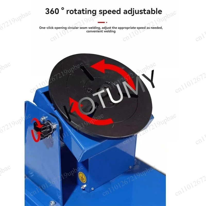 BWJ-10 Mini Welding Positioner 220V Rotary Welding Turntable Portable Welding Positioning Work Table