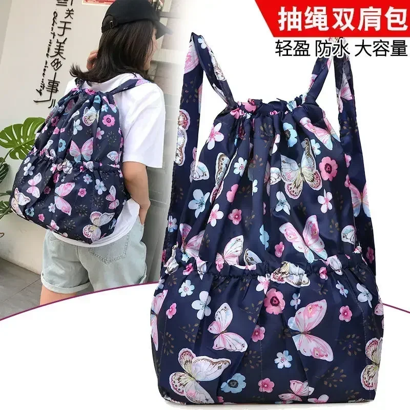 

Creative Environmental Storage Bag Handbag Fish / Strawberry Foldable Shopping Bags Reusable Folding Grocery Nylon eco tote Bag