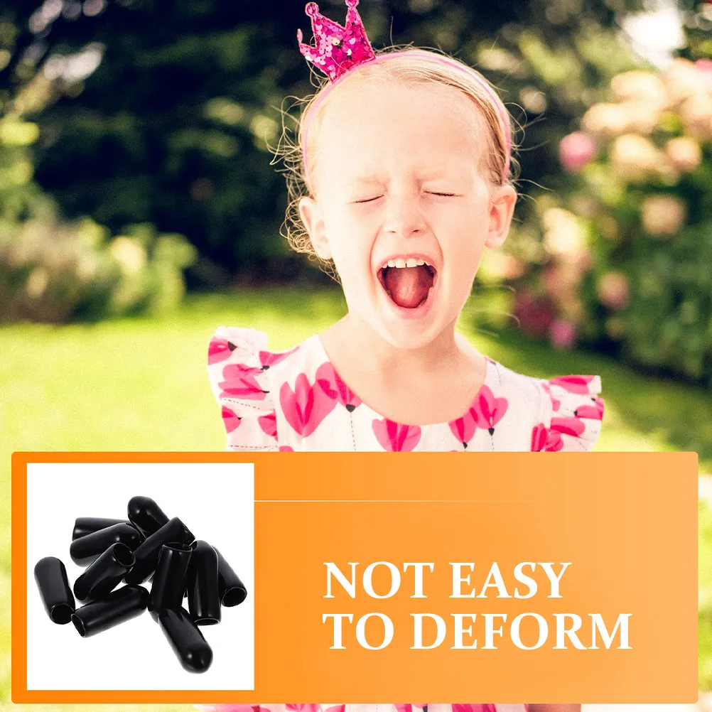 

200Pcs Headband End Caps Rubber Headband Tip Covers for DIY Jewelry Making Hair Hoops Repair Secure Fit Comfortable Scalp