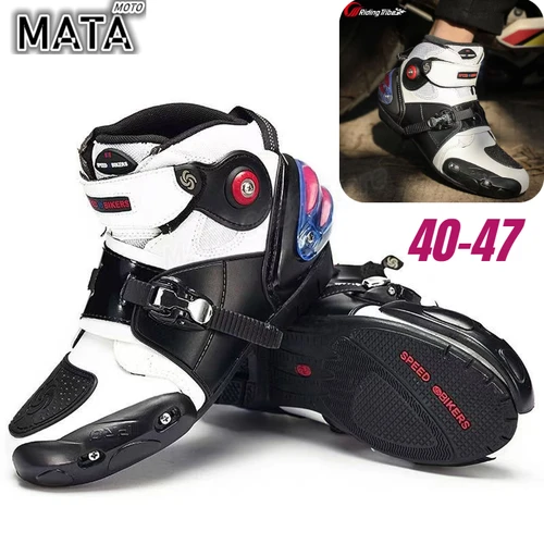 PRO-BIKE zapatos de motociclismo impermeables para todas las estaciones para hombres y mujeres botas de carreras todoterreno botas de motociclista