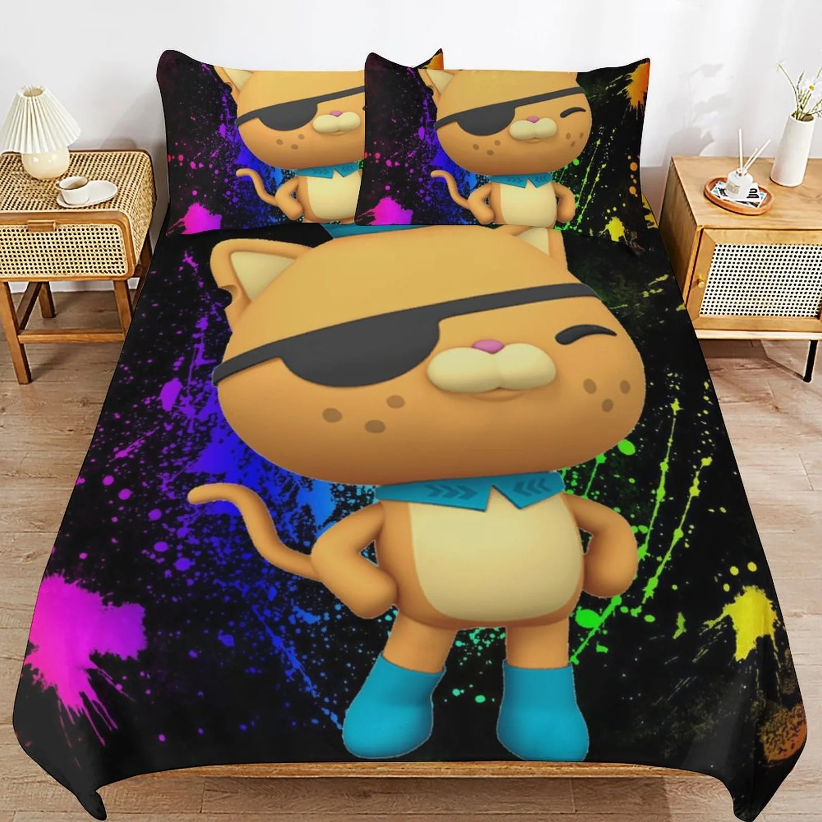 The Octonauts Duvet Cover 3D Exquisite Cartoon Digital Printing Bedding Set Comforter Bed Youth Home Decor Kids Boys Gift