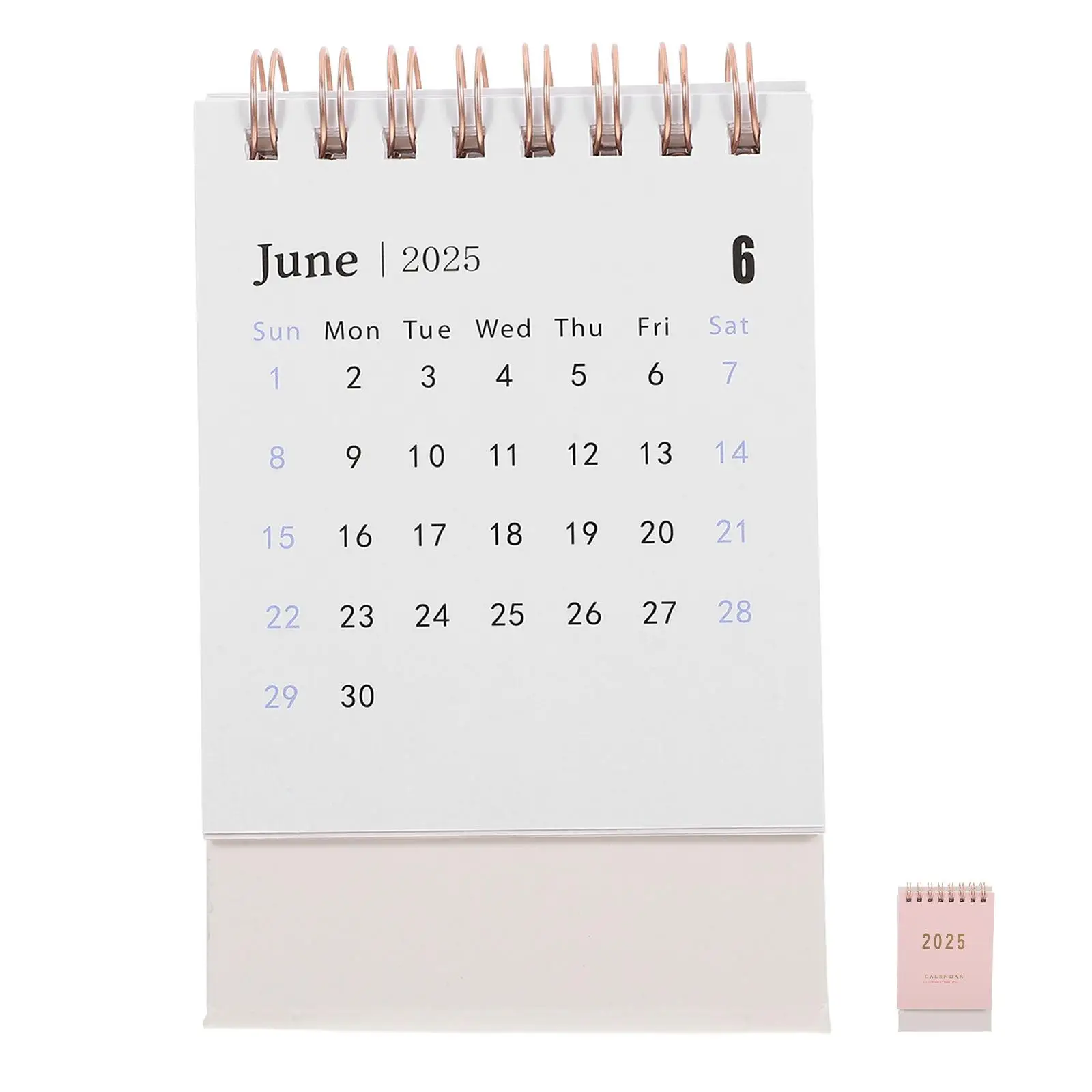 Small Desk Calendar Daily Mini Decorative Monthly Paper Desktop Flip for Standing