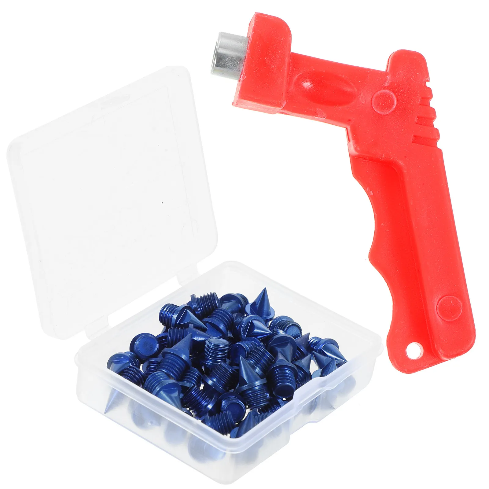 

1Set Track and Field Spikes Replacement for Running Sprinting Long Jump Steel Spikes Plastic Construction Easy Screw in Wrench