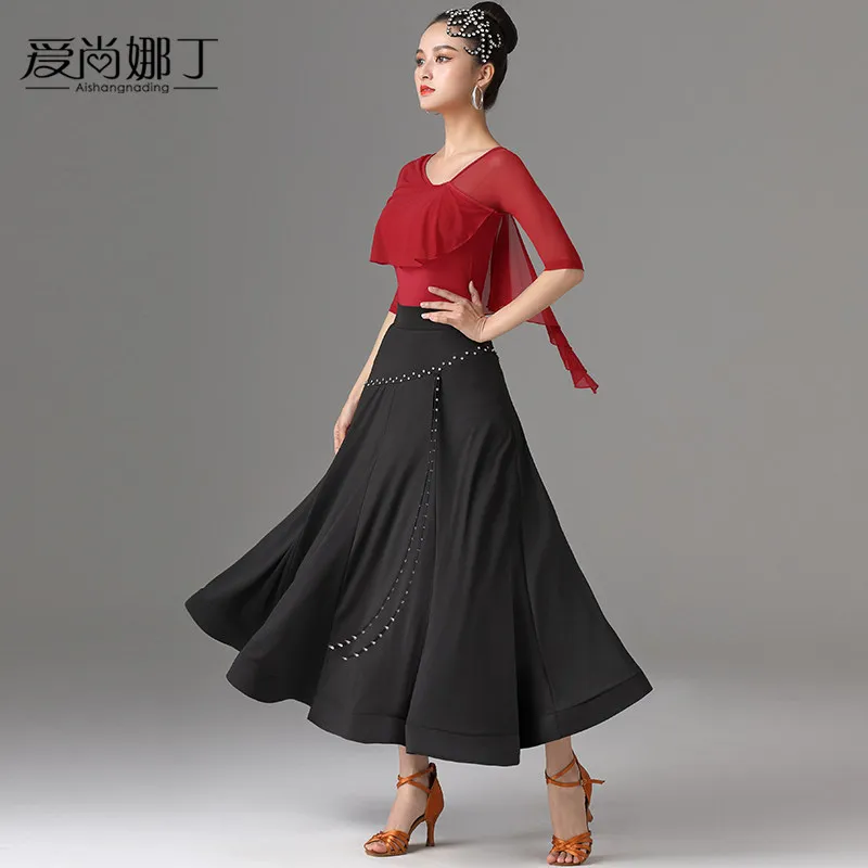 2026 Modern Dance Skirt New Competition Table Performance Clothing Gb Friendship Waltz Dance Clothes 5079/6037