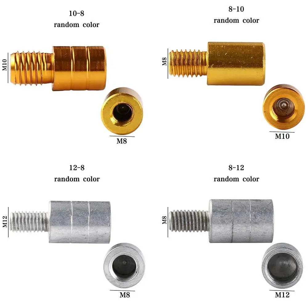 Adaptador de rosca de 8mm a 10mm, adaptador de red de pesca de aleación de aluminio, conector de caña de pescar, conector de cápsula, adaptador de cabeza de red