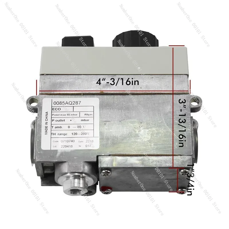 710 Gas Temperature Control Valve, Thermostat for Commercial Steamer Oven & Fryer, 100-340°C