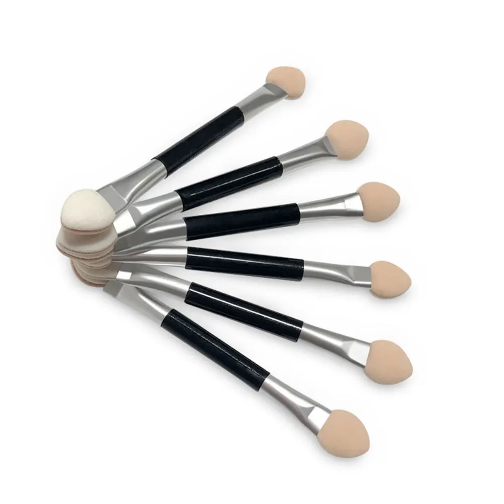 30 pçs pincel de sombra de duas cabeças durável leve kit de escova de maquiagem portátil aplicador de sombra de olho para festa de viagem feminina