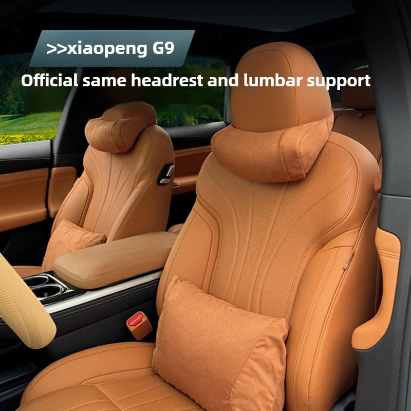 

Top Quality Car Headrest Neck Support Seat Soft Neck Pillow Breathable For XPeng G9 Xiaopeng G6 2022-25 Car interior Accessories