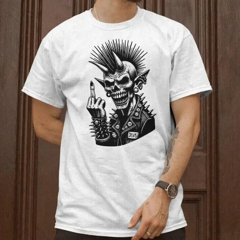 Men'S Punk Rock T Shirt The Damned Ruts Xtc 1970'S Sex Pistols Clash Rocker