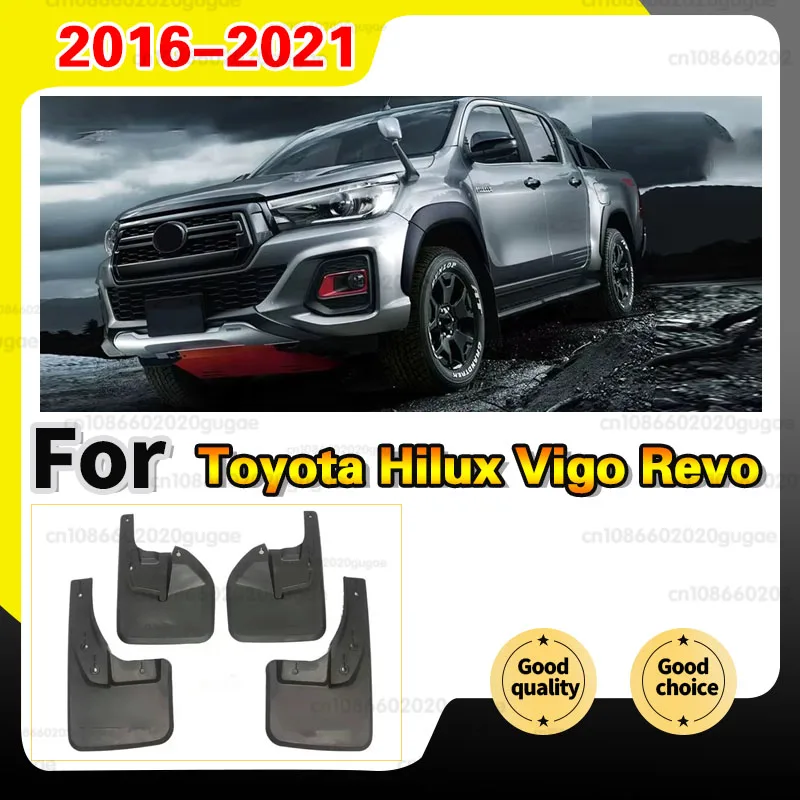 Protetores de Para-lama Dianteiros e Traseiros para Toyota Hilux Vigo Revo 4x4 TRD 2016 2017 2018 2021