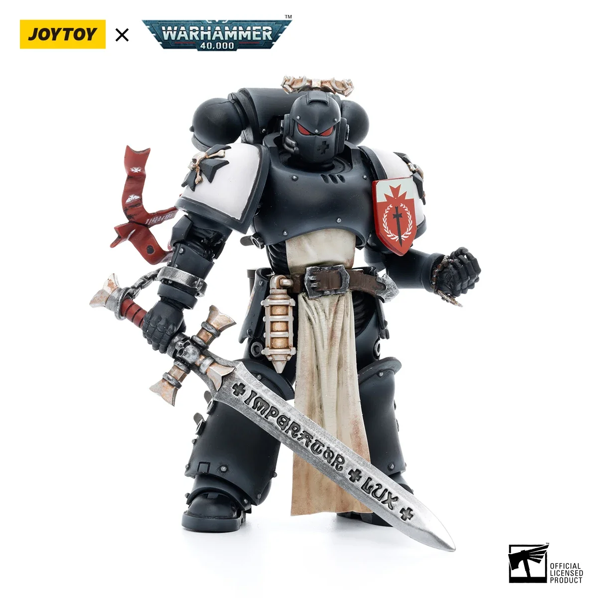 

JOYTOY Warhammer 40K Черные тамплиеры Чемпион императоров Rolantus 1/18 Фигурка Игровой персонаж Модель Коллекционная игрушка в подарок