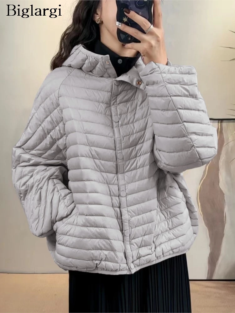 Respzed-Manteau à Capuche Rembourré en Coton pour Femme, Plissé, à Manches sulf, Décontracté, à la Mode