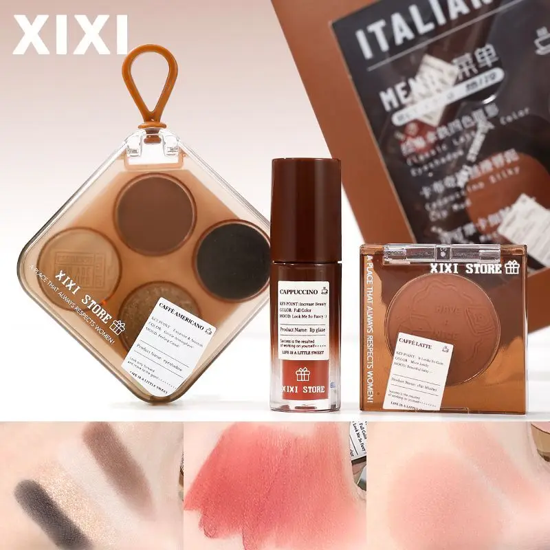 

XIXI Birthday Makeup Gift Set Eyeshadow Cheeks Red Lips Mud Glaze A Whole Set Of Cosmetics To Send To Your Girlfriend