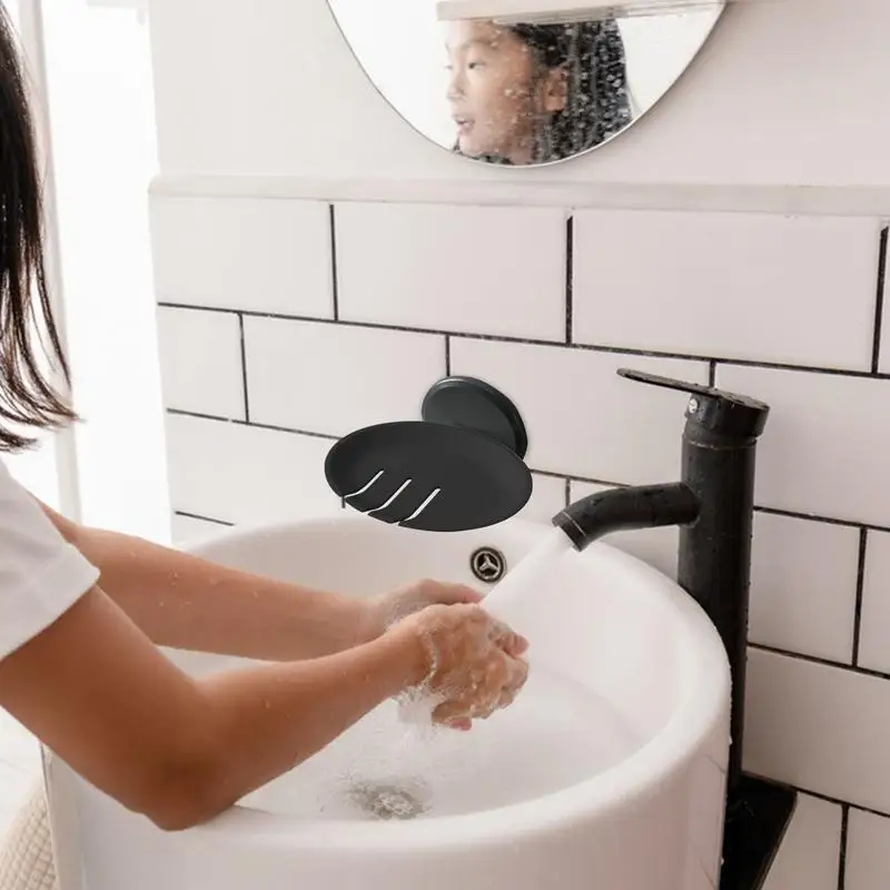 Portasapone portasapone da parete per doccia portasapone da bagno con scarico salvasapone per bagno KitchenNo Drilling