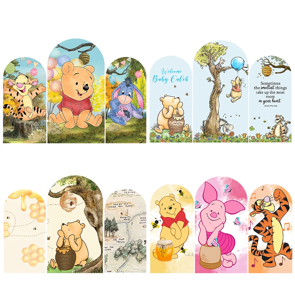 Disney Winne l'ourson arc panneaux muraux toile de fond pour enfants fournitures d'anniversaire tigre porcelet bébé douche arqué couverture fond
