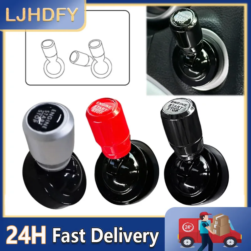 Car One-Touch Start Button with Push-to-Start Rocker Lever Car Accessories Interior Decor Push Rocker One-Touch Start Accessor