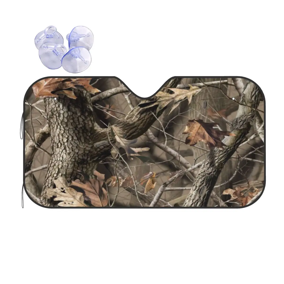 

Real Tree Camouflage Sunshade Windscreen Car Front Windshield Window Sun Visor Accessories Covers