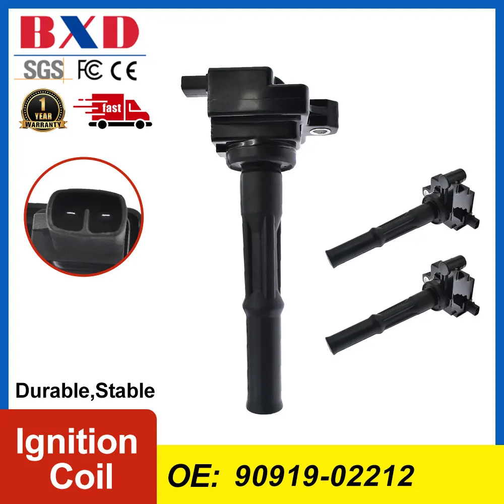 

1/3PCS Ignition Coil 90919-02212 9091902212 For TOYOTA Landcruiser Prado 1996-2003, Hilux 2002-2005, 4 Runner 1995-2002