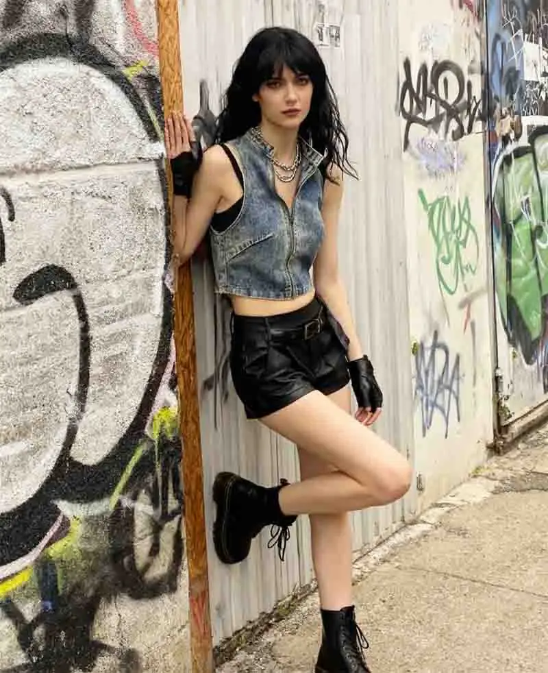 ベスト チョッキ 薄手 レディース ベスト Vネック 冬 コーデュロイ ノッチド フルジップ パディング レギュラー ヘビー 防風 防御 トレーニング Y2K