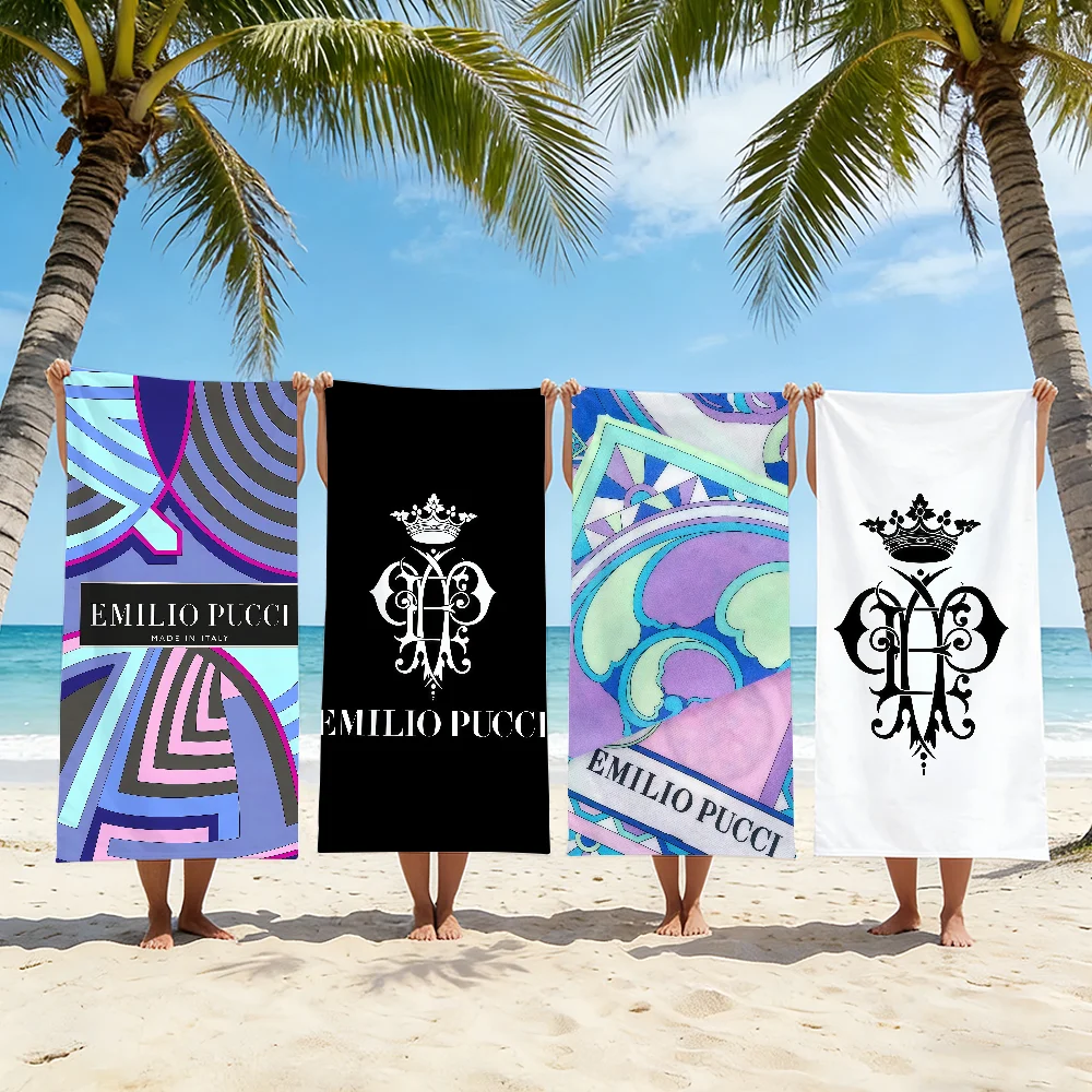 E-Emilio P-PucciS Towel Shower Bath Travel Lightweight Skin Friendly for Pool Camping Cruise Summer