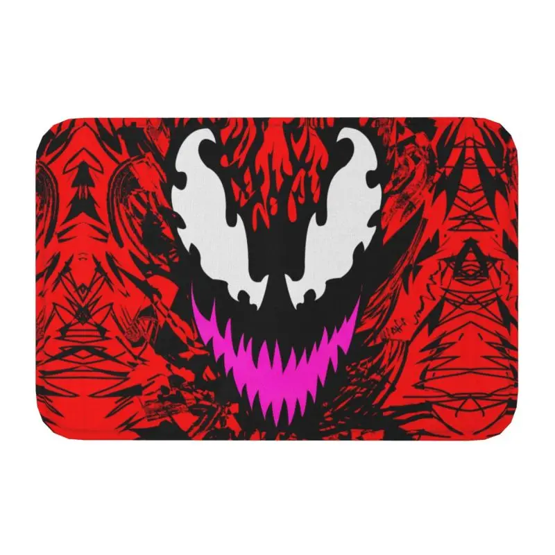 Custom Venoms Carnage Smile Doormat Non-Slip Entrance Bathroom Kitchen Floor Door Mats Living Room Rug Carpet Footpad