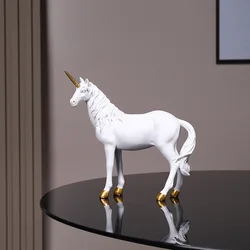 Creative simple unicorn resin crafts decoration tabletop office living room wine cabinet TV cabinet home decoration