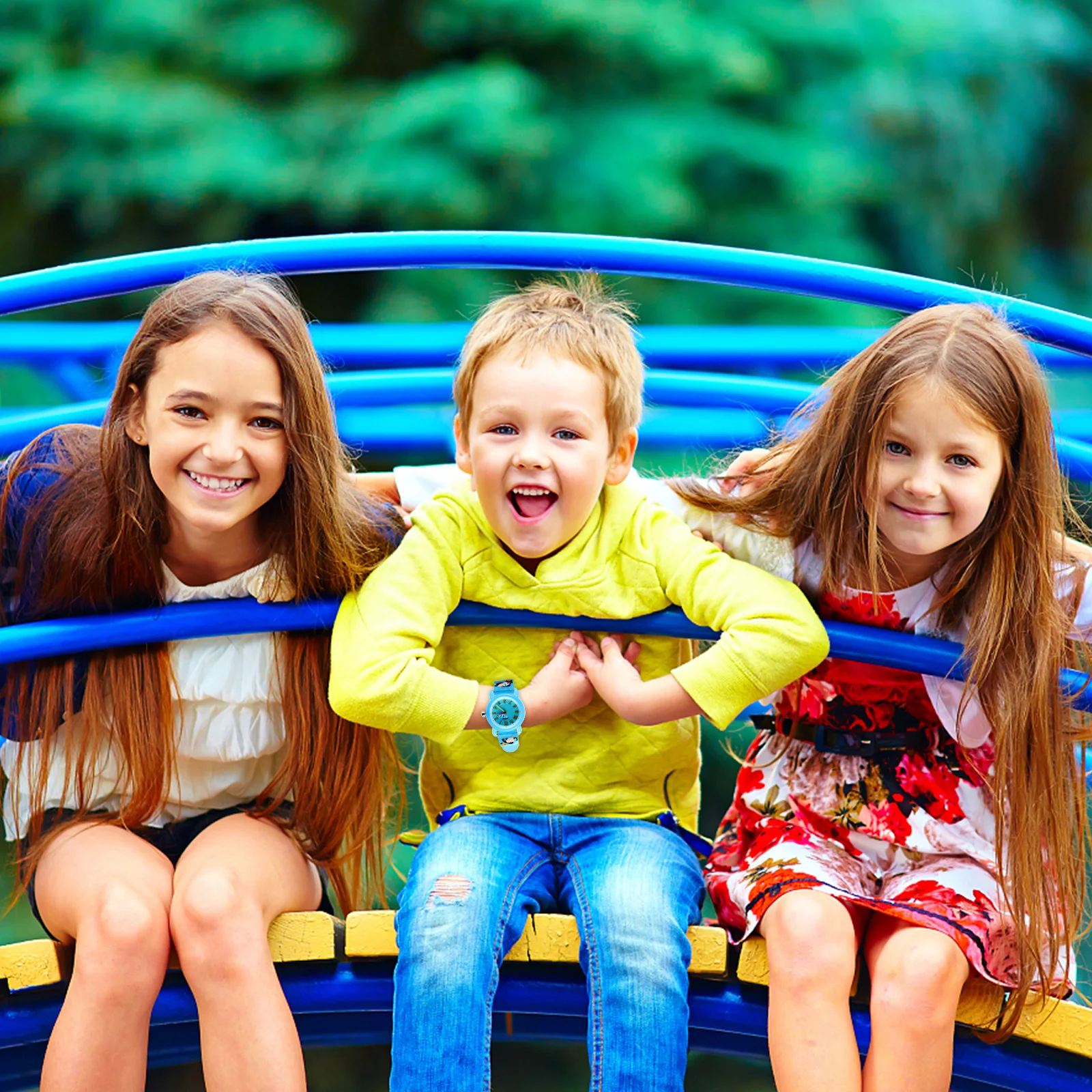 2Pcs Watches Cartoon Marine Theme Large Dial Time Awareness Watch Gift Watch Cartoon Watches