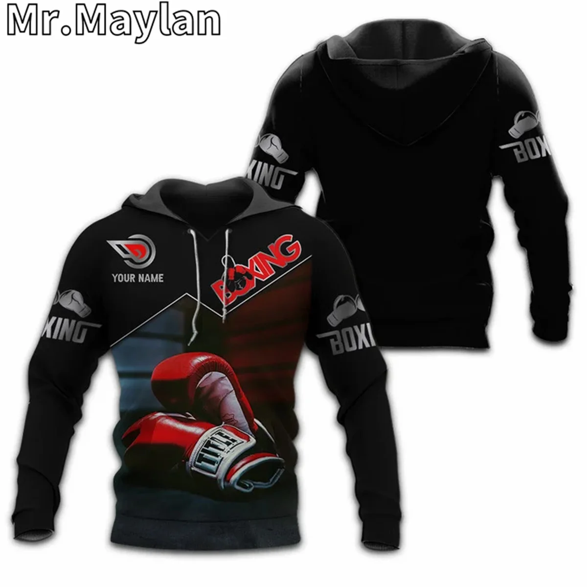 

CUSTOM GIFT FOR BOXING LOVERS BLACK 3D Printed Hoodie Men/Women Sweatshirt Streetwear Zip Pullover Casual Jacket Tracksuits-0122