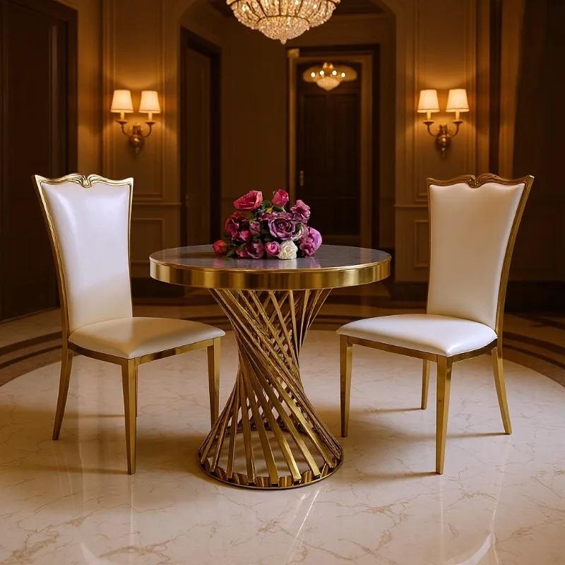 Rice Table Petite Wedding Cake Table Stainless Steel Acrylic Coffee Table for Restaurant Hotel Banquet Event Decoration