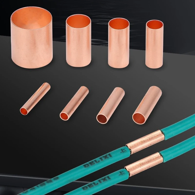 Copper Connecting Pipe GT small copper tube Cable intermediate joint cold pressed Wire crimping terminal Quick Docking connector