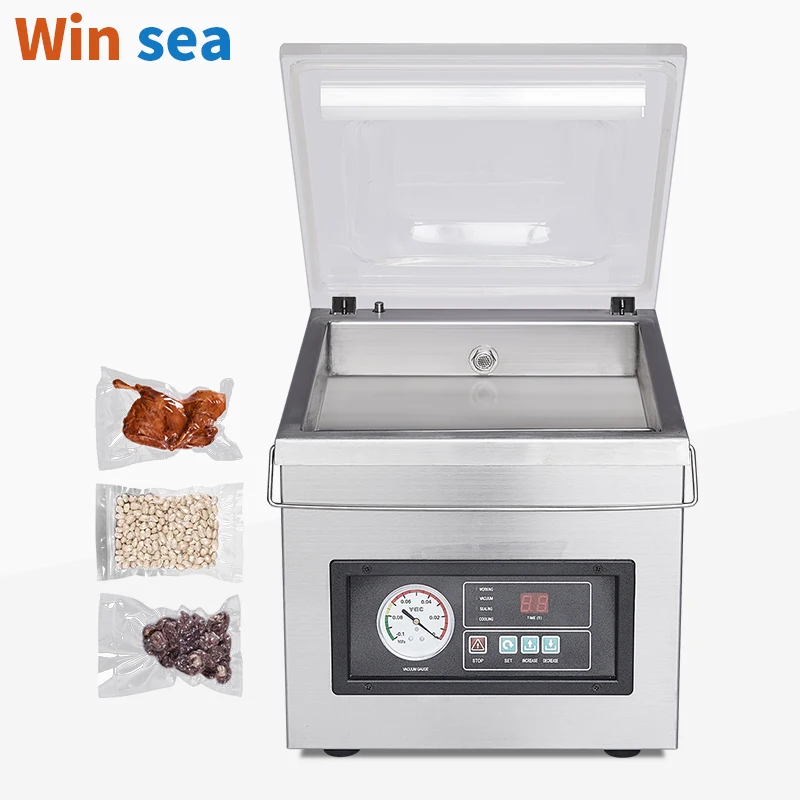ماكينة سد الفراغات الكهربائية DZ-300 للأغذية واللحوم والفواكه والخضروات - لتغليف أكياس فيلم الرقائق المنسوجات #1