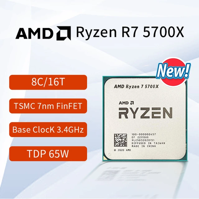 R7 3700x|amd Ryzen 7 5700x 8-core 16-thread Cpu 3.4ghz 7nm Socket Am4