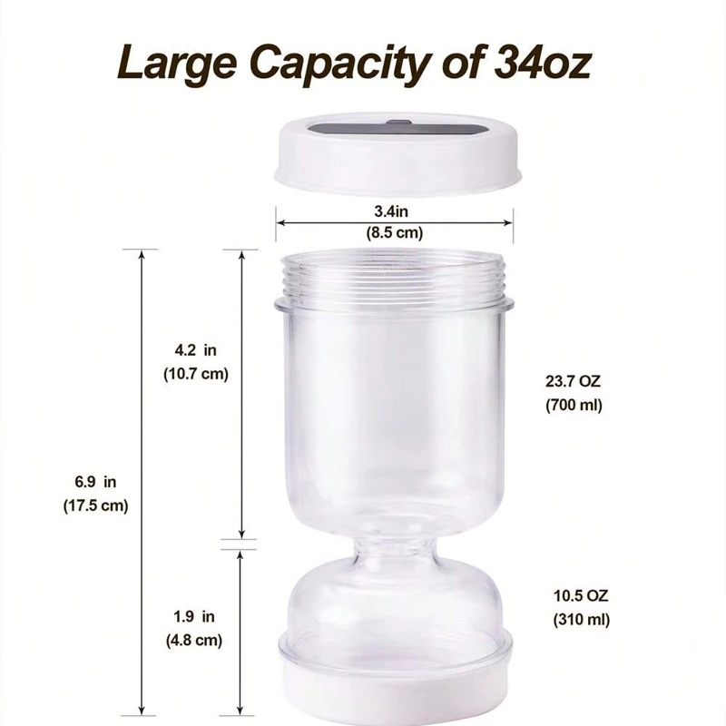 Pickles Jar with Liquid Separator 6